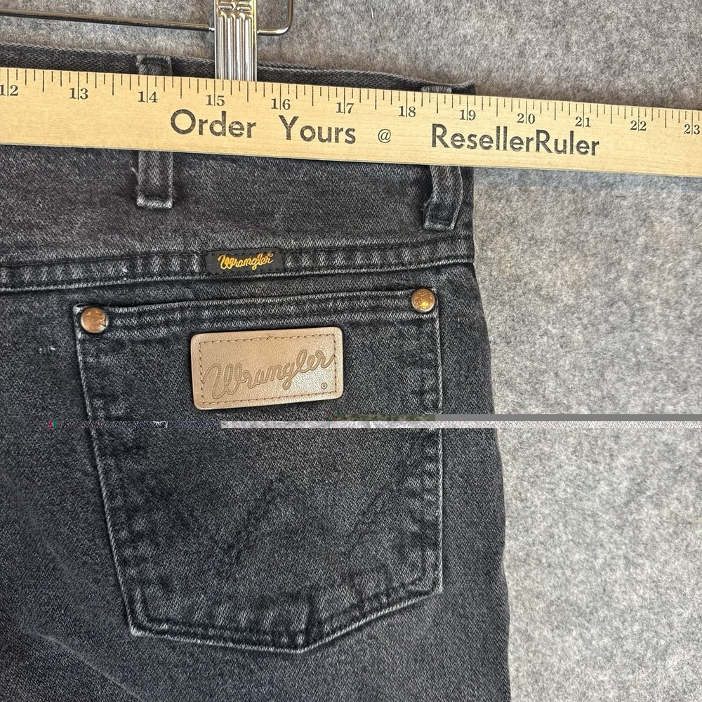 Vintage Wrangler Jeans Mens 38x34 Black 936WBK Western Rodeo Denim US Fabric - Picture 6 of 9